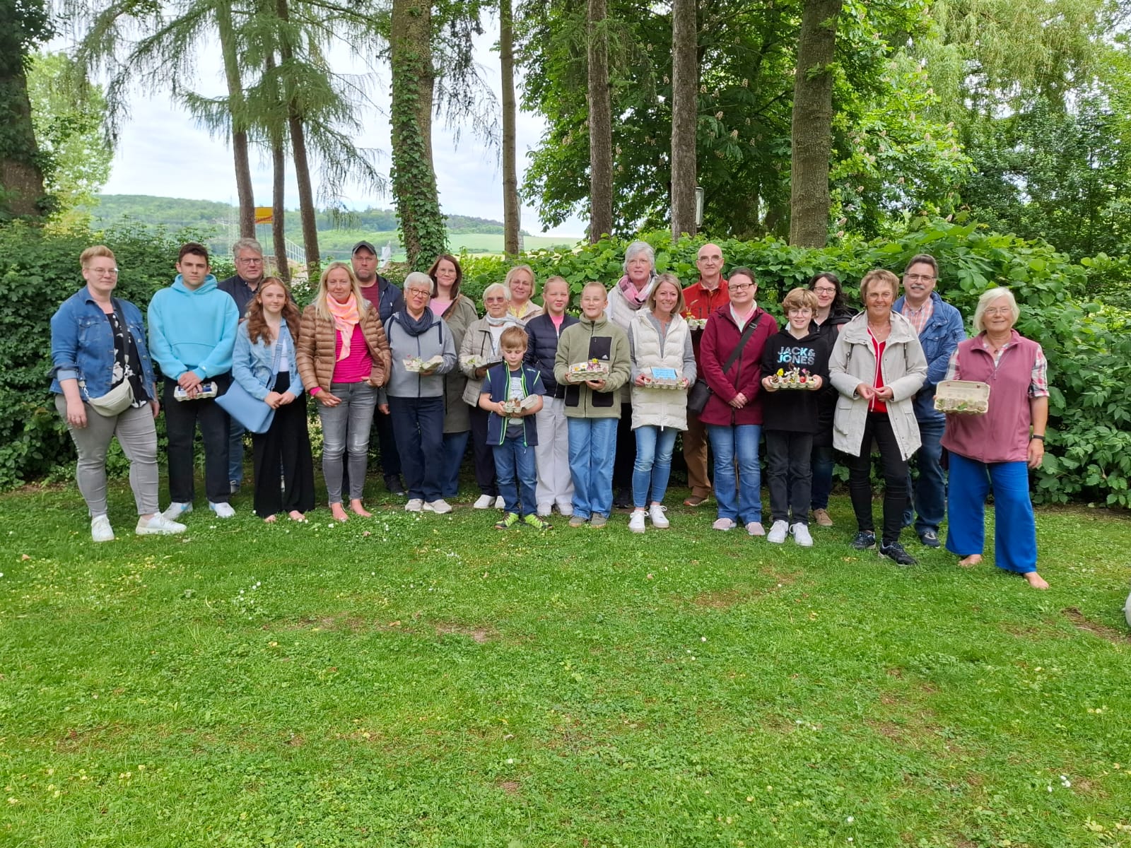 Familienwanderung Hembsen Gruppenfoto